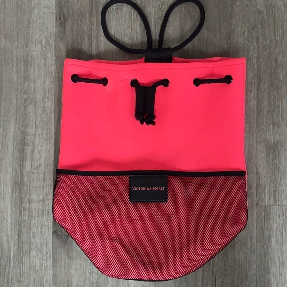 Victoria’s Secret Neoprene Drawstring Bag
